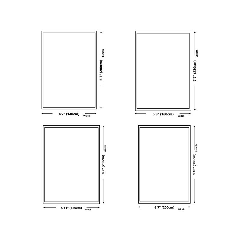 Light Brown Grid Rug Polyester Modern Rug Washable Rug for Living Room