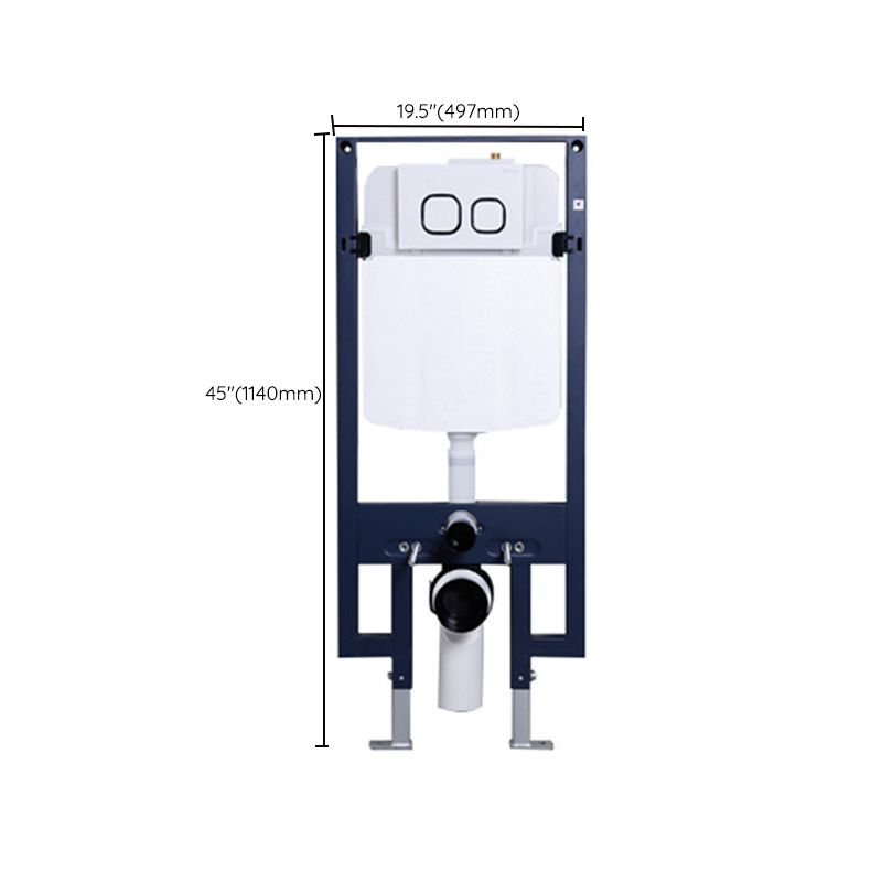 Contemporary Wall Mount Toilet Bowl White Seat Included Urine Toilet for Bathroom