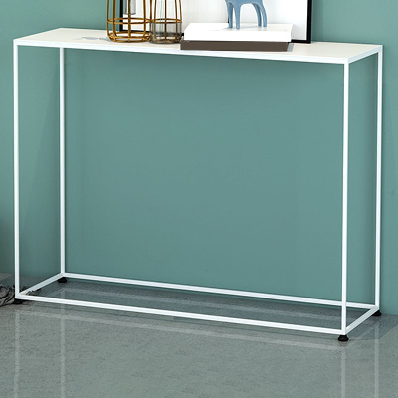 Contemporary Hall Metal Console Table Rectangle Frame Console Accent Table