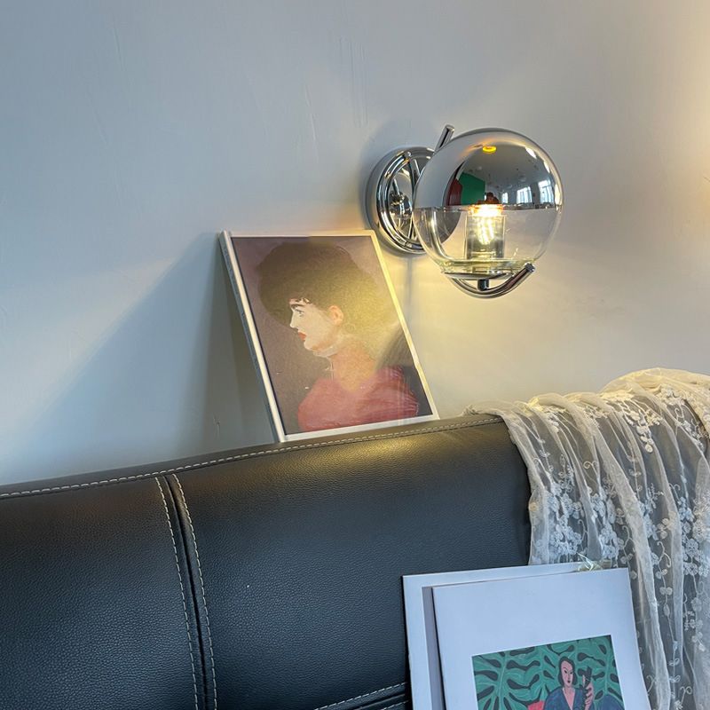 Kugelwandbeleuchtung Glasmalereien moderne Stil 1 Licht Wandmontage Leuchte