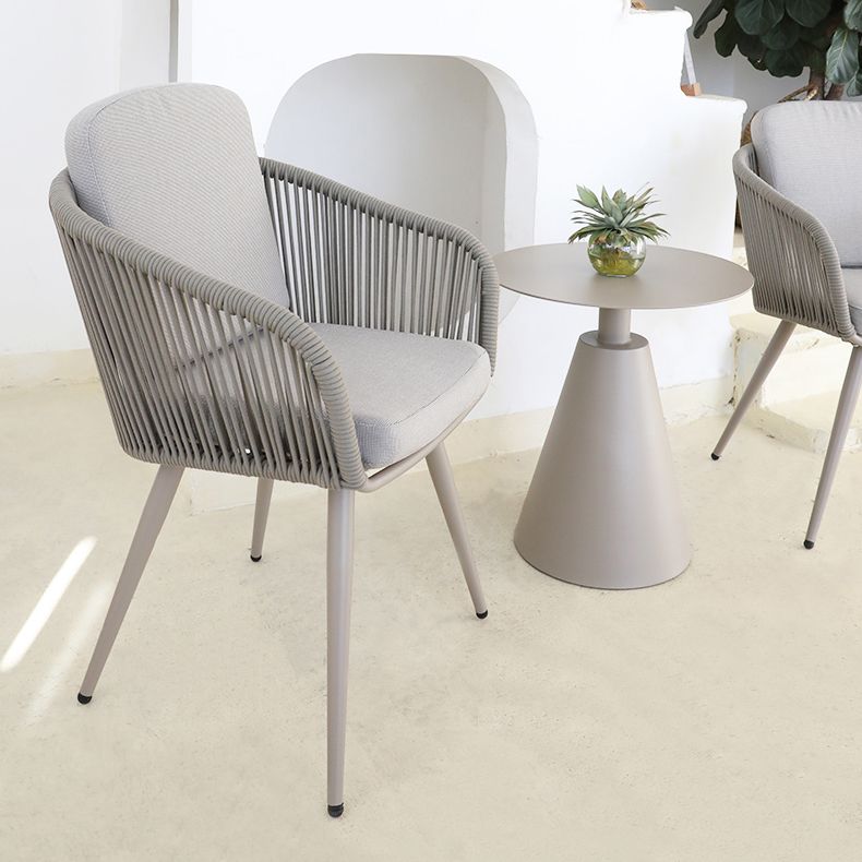 2-Seater Metal End Table Industrial Round No Distressing Side Table