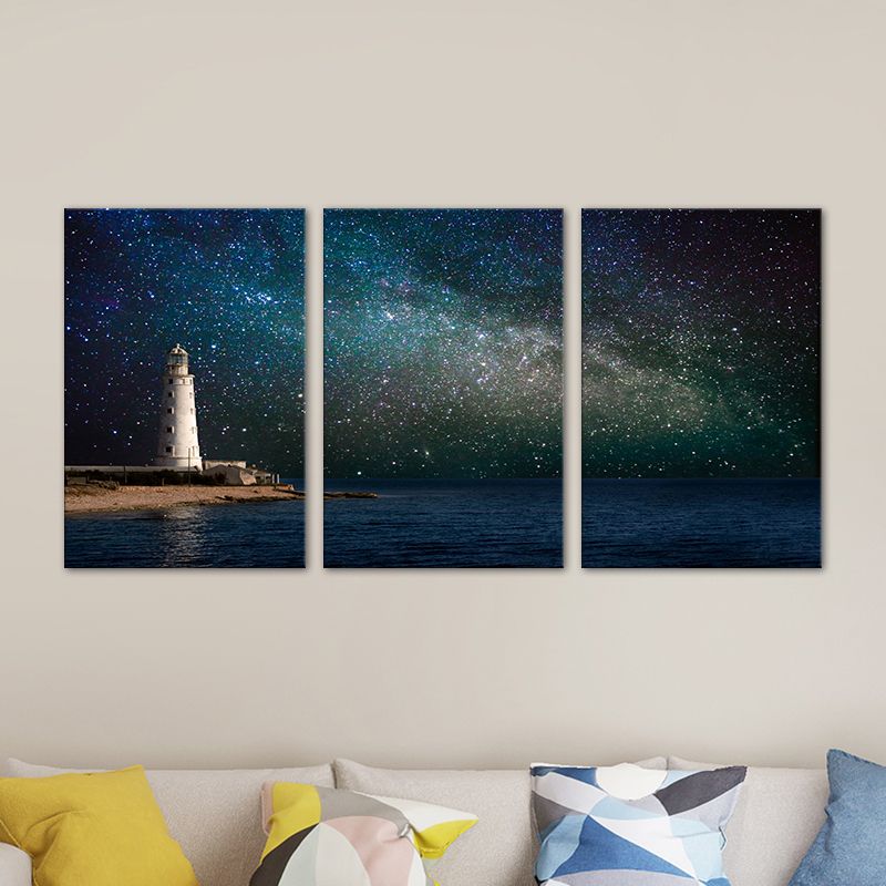 Astronomy Phenomena Wall Decor Modern Multi-Piece Bedroom Canvas Print, Multiple Size Options