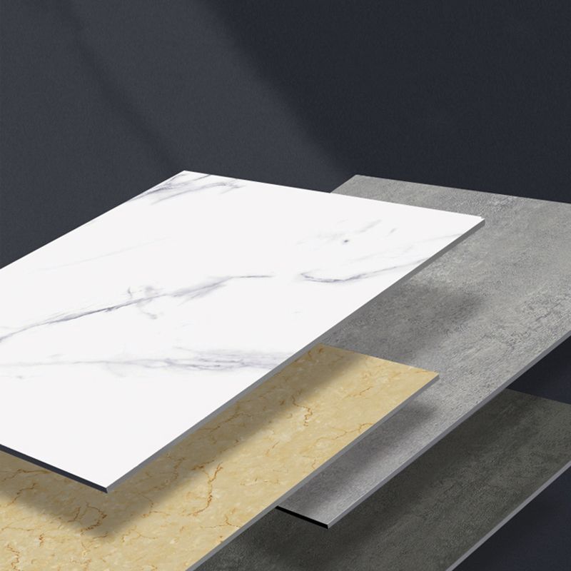 Peel and Stick PVC Flooring Low Gloss Imitation Marble Waterproof Square Vinyl Flooring