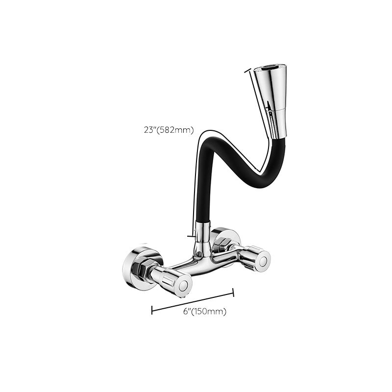 Modern Universal Tube One Handle Kitchen Faucet High Arch Water Filler