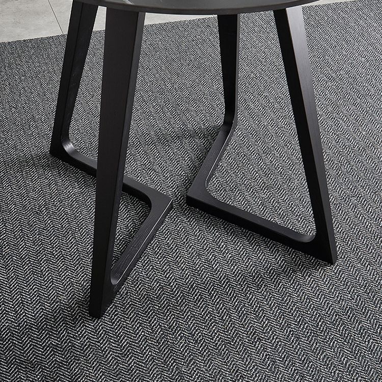 Sintered Stone Dining Table Industrial Wood Base Dining Table in White