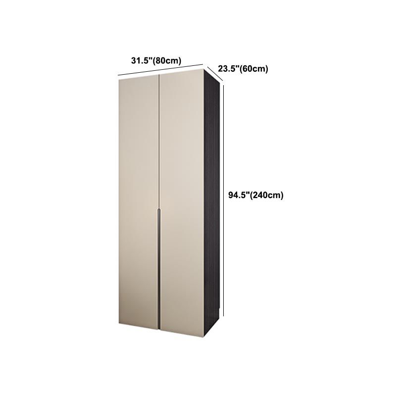 Manufactured Wood White Wardrobe Modern Storage Cabinet for Bedroom