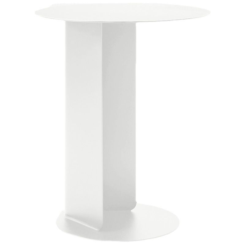 Mid-century Modern Round Side Table 19.68-inch Pedestal End Table