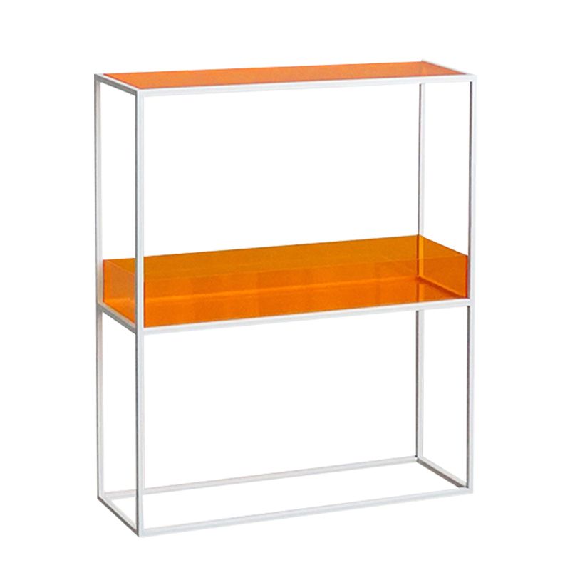 10" Wide Contemporary Shelf Bookcase Acrylic Open Back Bookcase