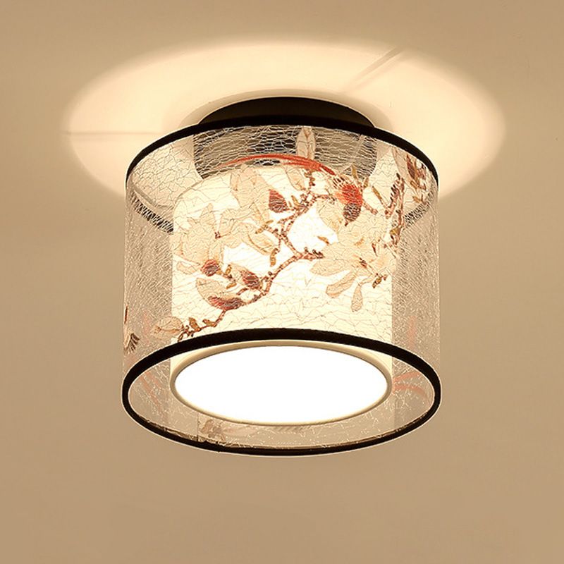 5 Motifs de l'enroulement en option Lampe de style Chinois Fixation de l'éclairage de montage pour la salle de séjour