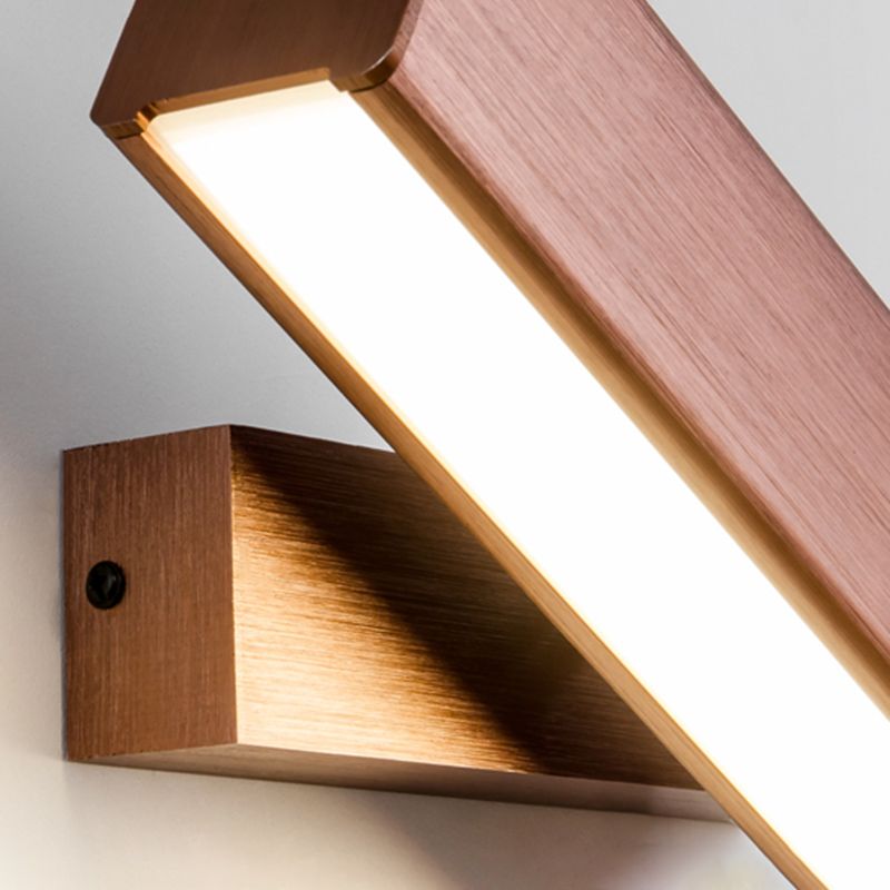 Rectangular Wall Light Sconces Modern Minimalist Style Aluminum 1 Light Sconces