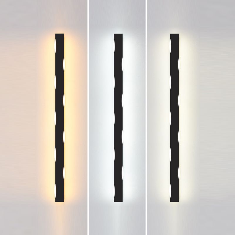 Forma de forma lineal Iluminación de pared de metal Estilo moderno 1 Luz de la pared de luz Luz de la pared de la luz.