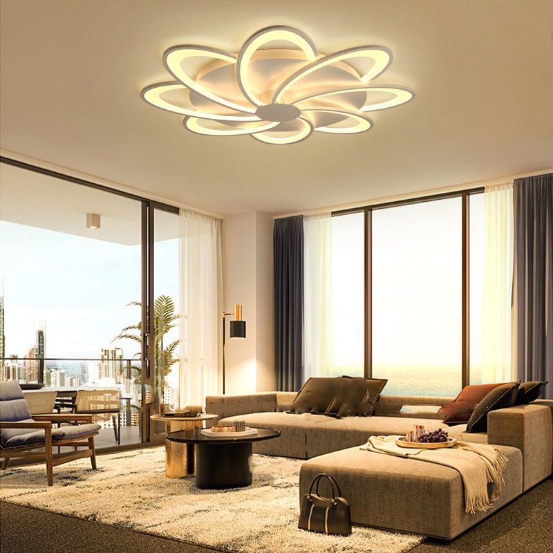 Plafonnier LED multi-lumières de Style moderne, luminaire décoratif d'intérieur, idéal pour un salon