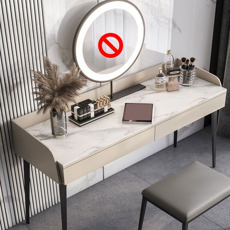 2-Drawer Make-up Vanity Contemporary Makeup Vanity Desk Table