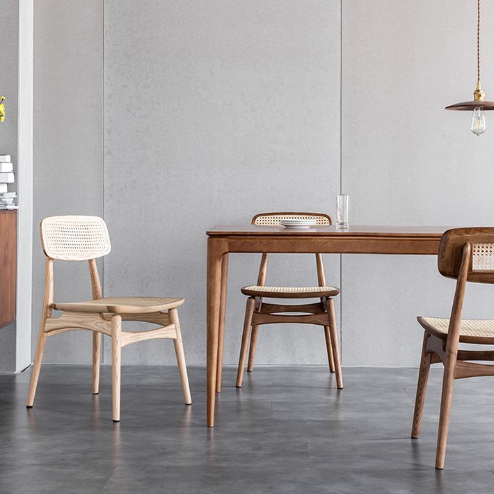 Solid Wood Side Chair Glam Style Indoor Dining Chair (Set of 2)