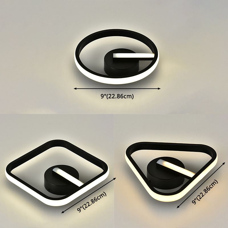 Geometric Ceiling Flush Mount Light Modern Acrylic LED Aisle Ceiling Light Fixture