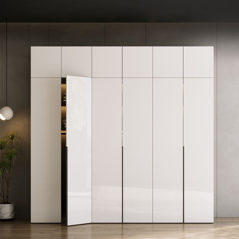 Engineered Wood Wardrobe Closet Contemporary Hinged Wardrobe Armoire