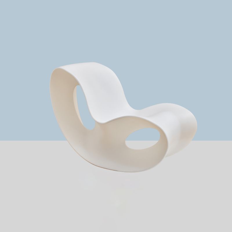 Modern Rocker Plastic Seat Belt Rocking Accent Chair for Living Room