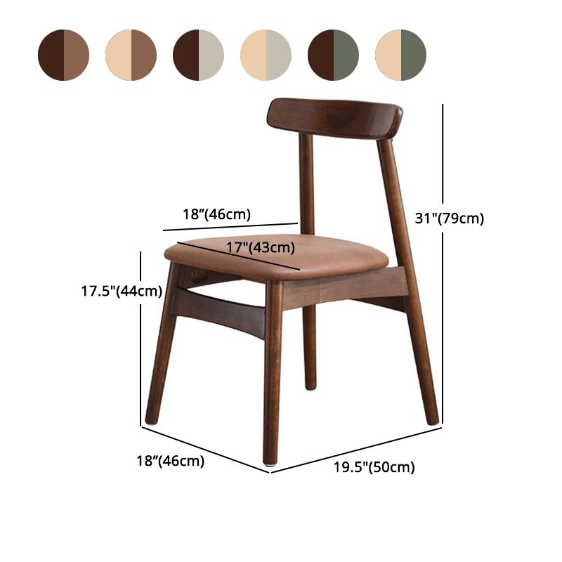 Silla lateral de madera industrial para comedor, cocina, silla con respaldo abierto