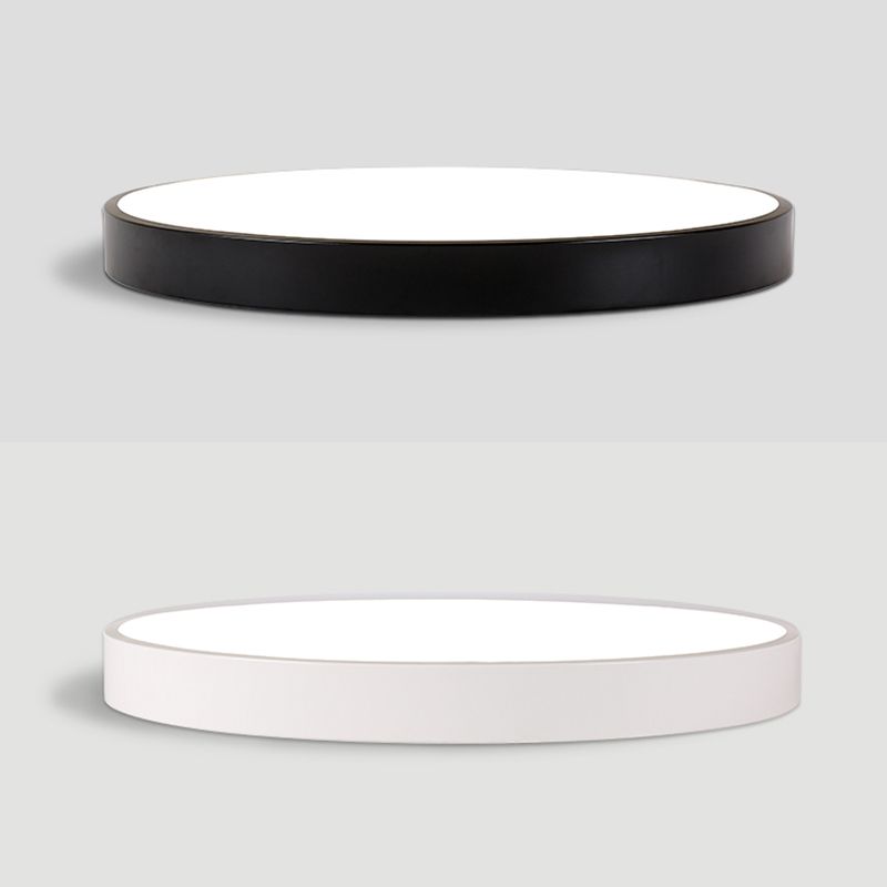 Style moderne minimaliste rond encastré lampe acrylique 1 lampe encastrée