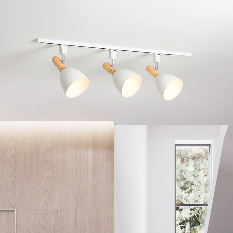 Moderna iluminación de la pista Sala montada en el hogar Sala de estar de fondo de la pared de la pared de la pared de la pared del pasillo comercial sin luces principales