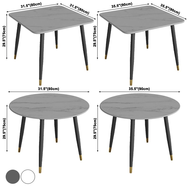 Industrial Style Dining Site Table Stone Dining Room Home Furniture for Home