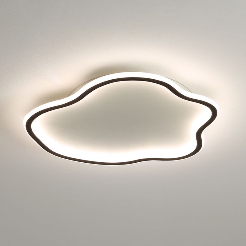 Lámpara de techo LED de aluminio, accesorios de iluminación de montaje empotrado sencillos para sala de estar