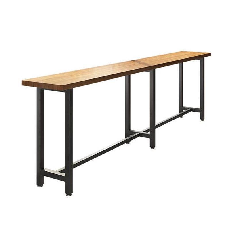 Industrial Style Bar Set 1/7 Pieces Solid Wood Rectangle Pub Dining Set