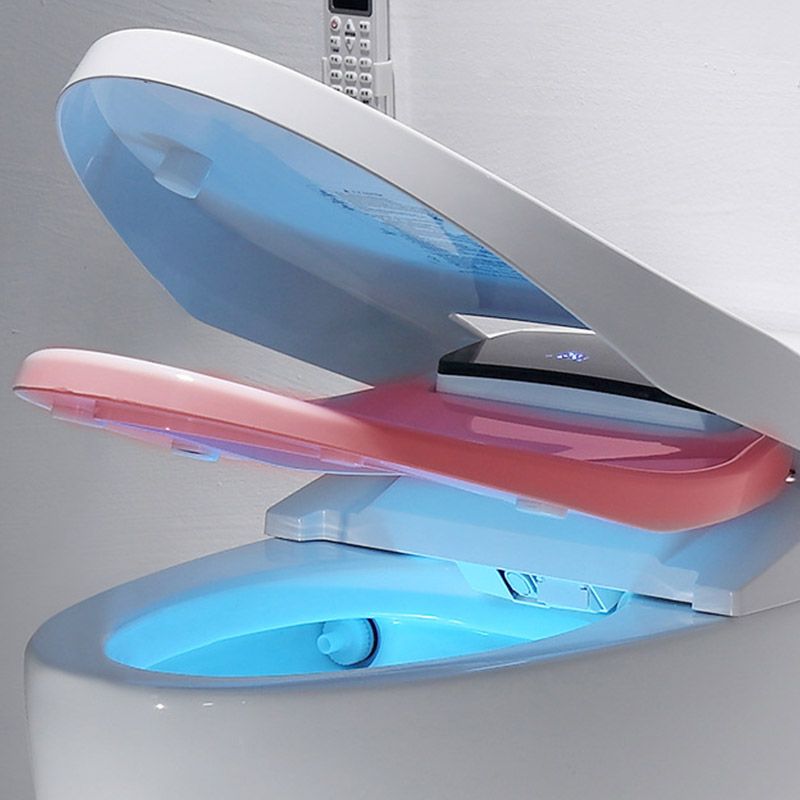 Modern All-In-One Toilet White Flush Toilet with Seat for Bathroom