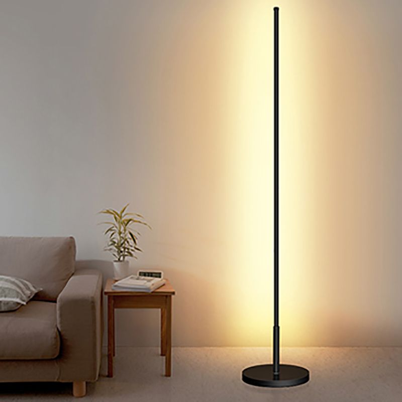 Nordic Strip Floor Lamp Metal 55" High LED Floor Light for Living Room