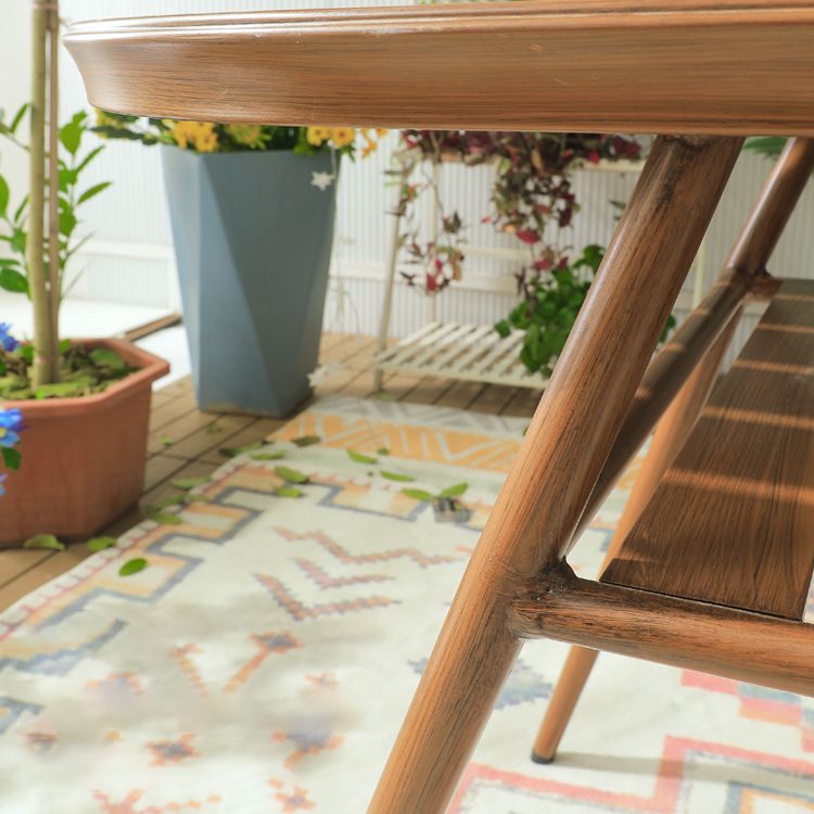 Boho Style Dining Set Metal Oval 1/2/3 Pieces Water Resistant Dining Set