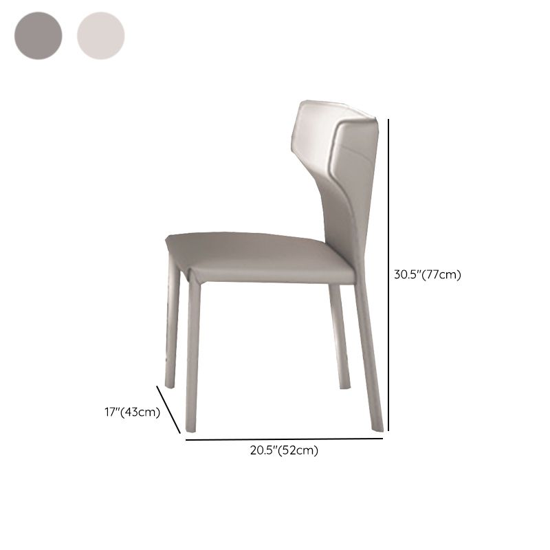 Contemporary Style 1/3/4/6/7/8 Pieces Dining Chairs Set Rectangle Stone Furniture in Gray