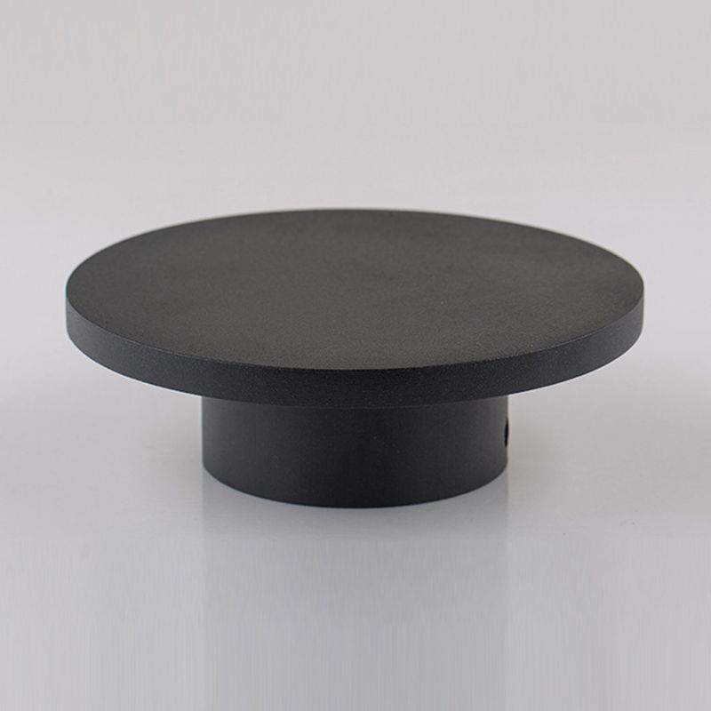 Simplicity Geometric Wall Sconce Metal 1 Light Wall Lighting Idea in Black