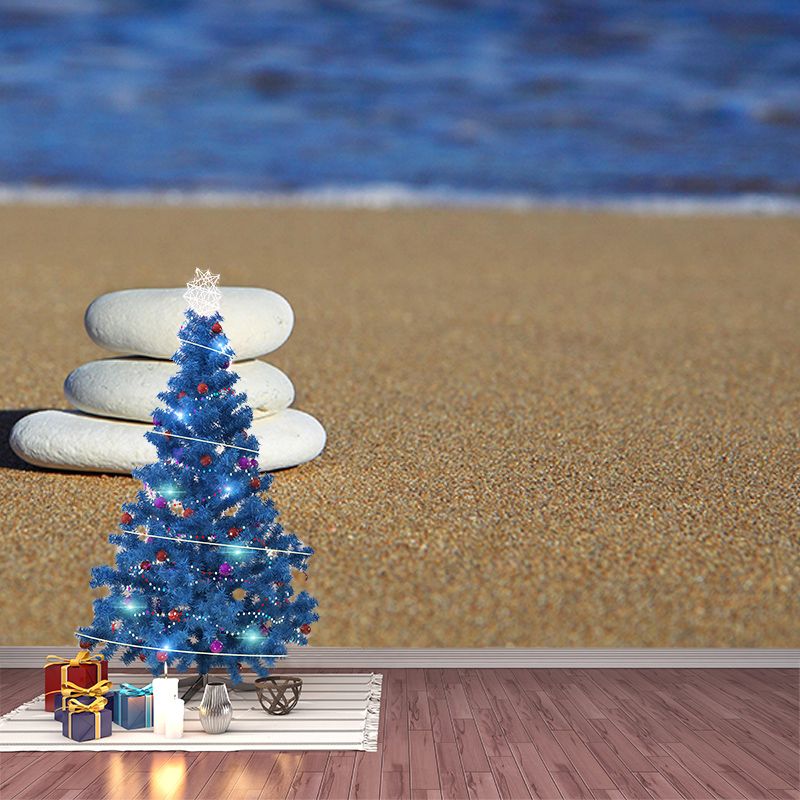 Beach Photography Mural Wallpaper Decorative Bedroom Wall Mural