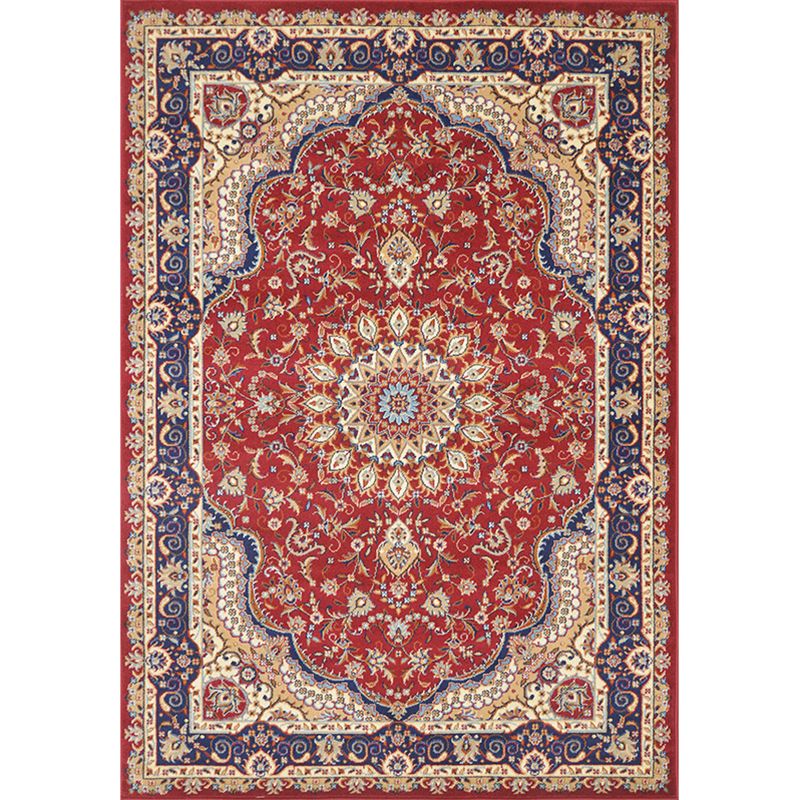 Multicoloe antiek gebied tapijt polyester bloem binnen tapijt anti-slip rugtapijt voor woonkamer