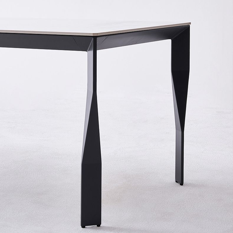 1/4/5/6/7 Pieces Modern Rectangle Dining Set Sintered Stone Top Dinette Table Set