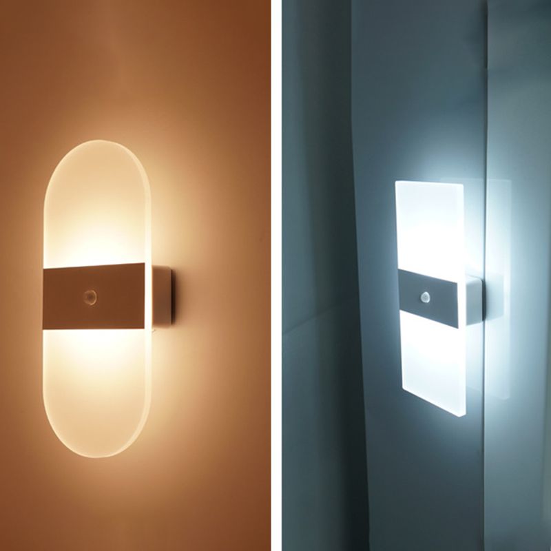 Luces de apliques de pared geométricos de estilo moderno 1 Lighting de montura de pared ligera en negro