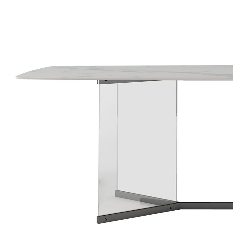 Modern 1/3/4/5/6 Pieces Dining Set Rectangle Sintered Stone Dining Table Set