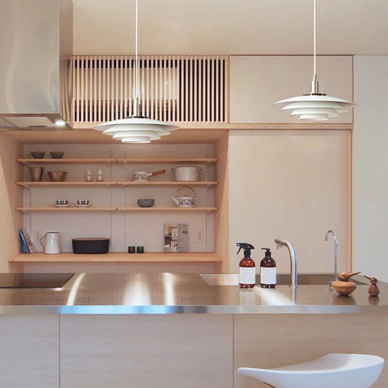 Restaurant en couches lampe à pente