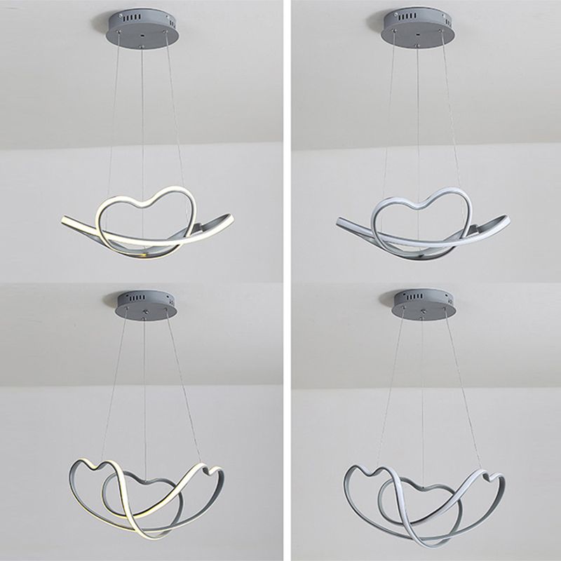 Modern Singularity LED Hanging Lamp Aluminium Linear Pendant Light with Acrylic Shade