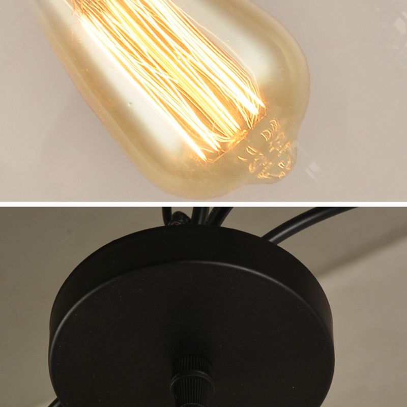 Dachbodenstil Schattierter Anhänger Beleuchtung Fixierglas Hanging Leuchte für Esszimmer