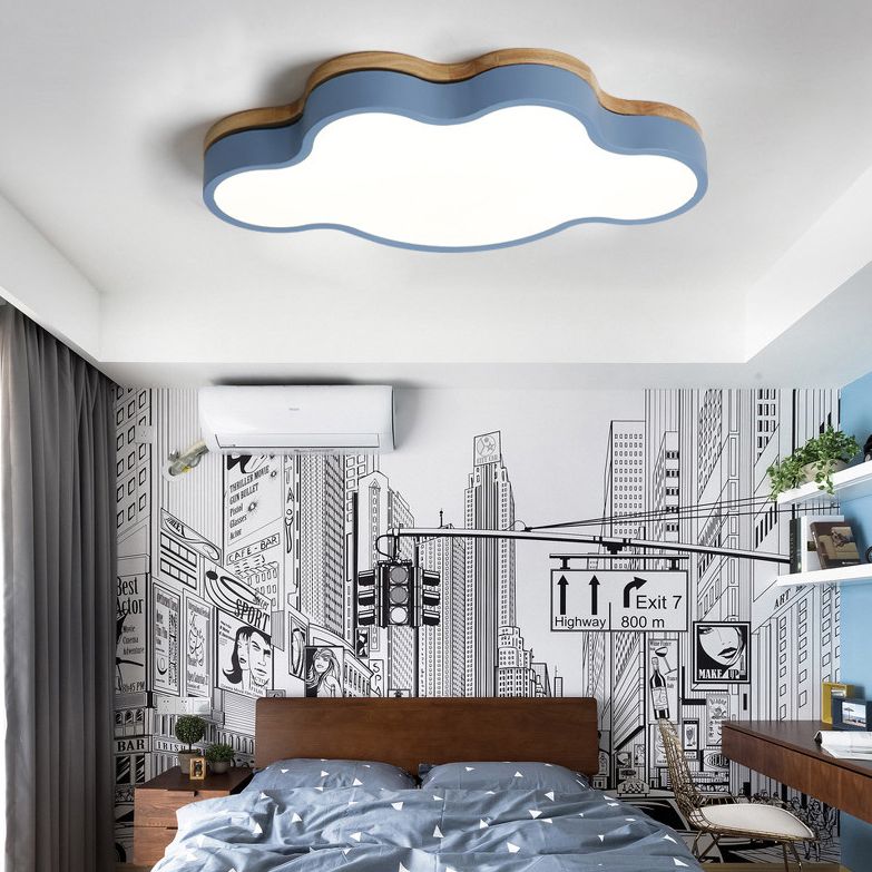 Cloud Flush Mount Light Fixtures 1 Light Acrylic Nordic Ceiling Lights Flush Mount