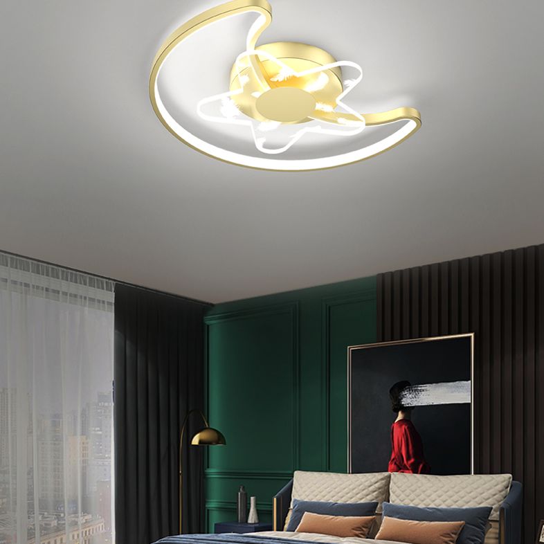 Acrylic Gold LED SEMI FLUST IN MODURING SINGOLA SINGOLA SECULA LUCE DELLA FULE PER SPAZI INTERNI