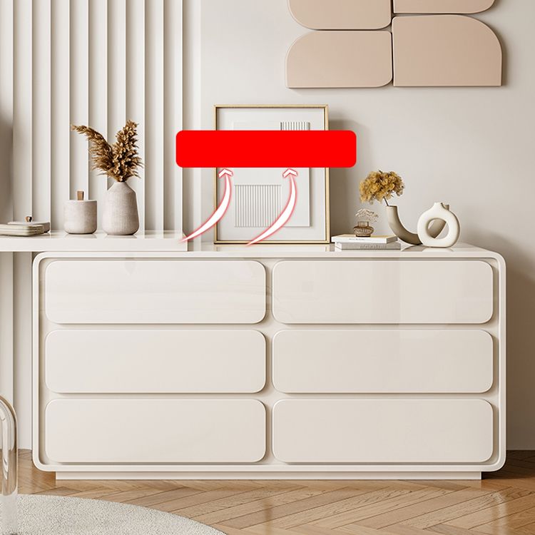 Cream Pine Wood Vanity Make up Table Set with Stool and Mirror