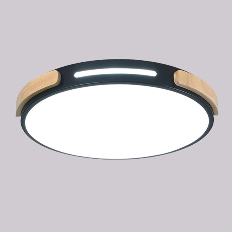Nordic Round Shape Ceiling Light Metal LED Flush Mount Light for Living Room