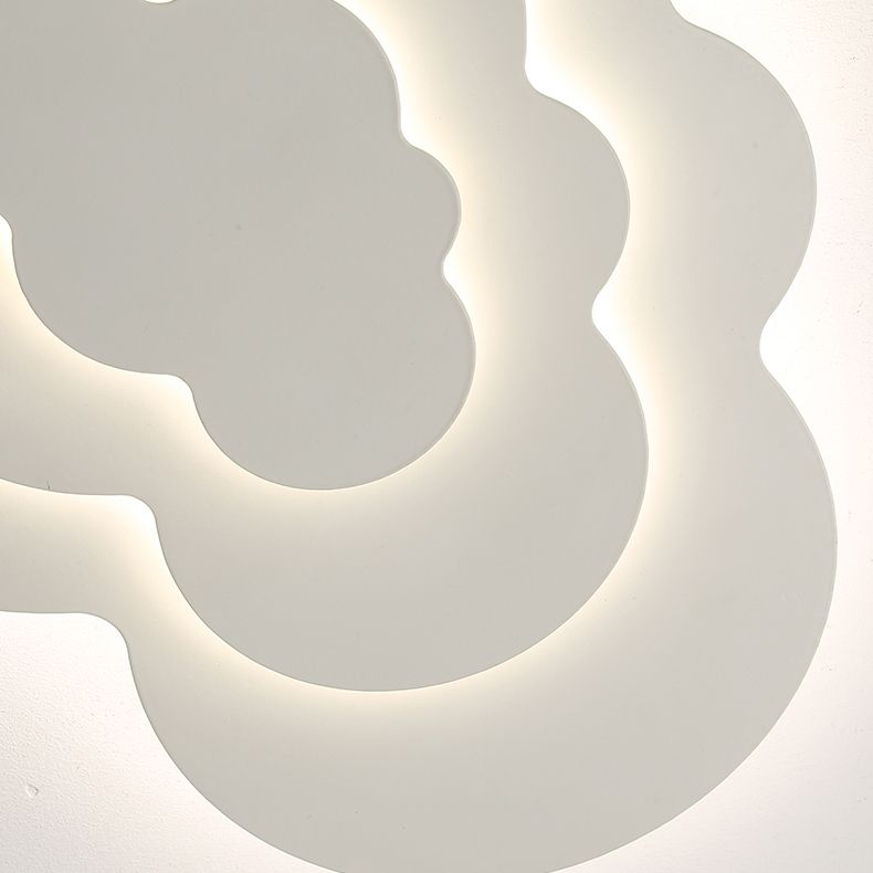 3 - Layer Matte White Flush Minimalist Ceiling Flush Lighting Fixture