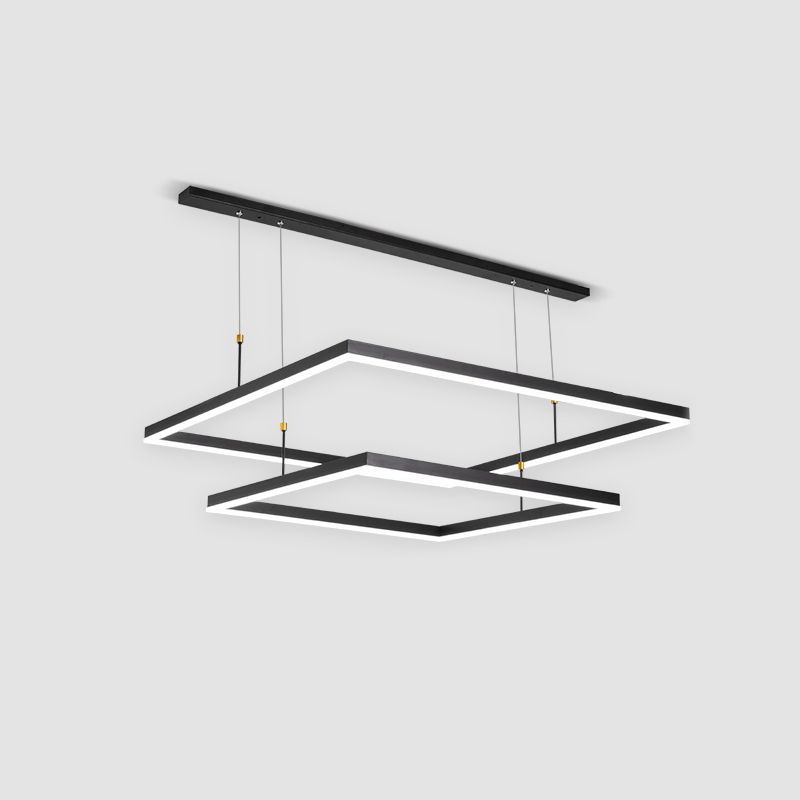 Modern Chandeliers For Foyer Multiple Squares Chandelier Pendant Light