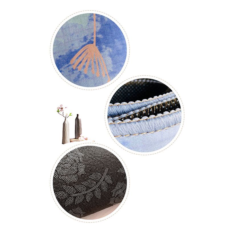 Contemporary Carpet Watercolor Area Carpet Polyester Washable Indoor Rug for Living Room