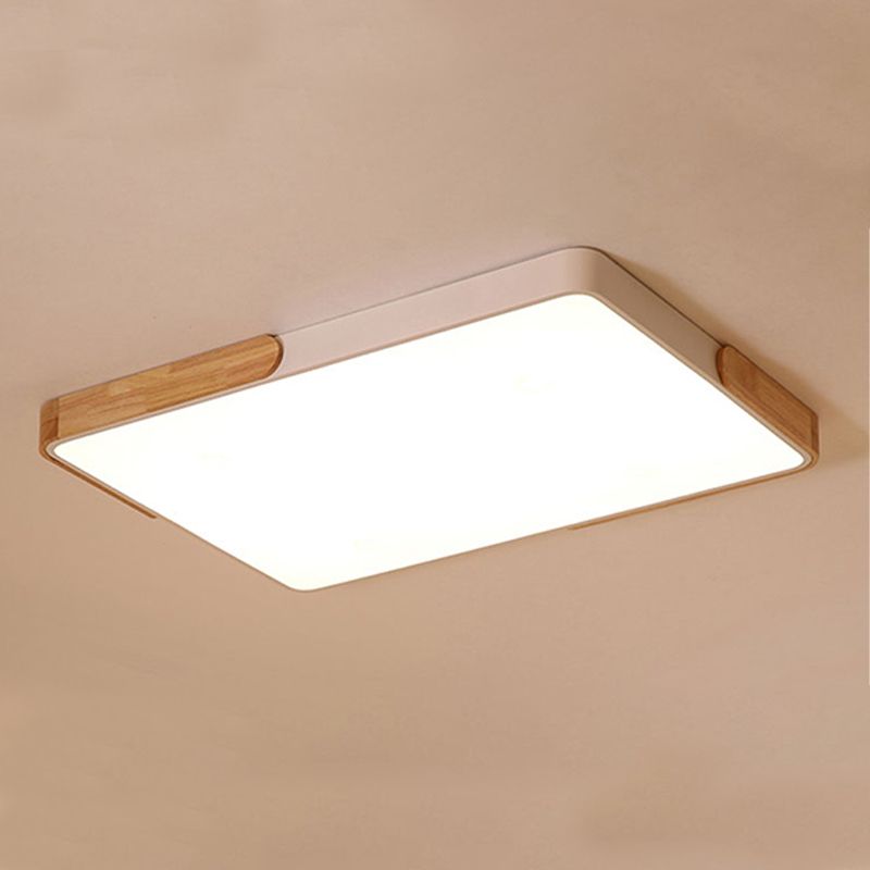 Modern Geometry Shape LED Ceiling Lamp Iron 1 Light Flush Mount Fixture for Living Room