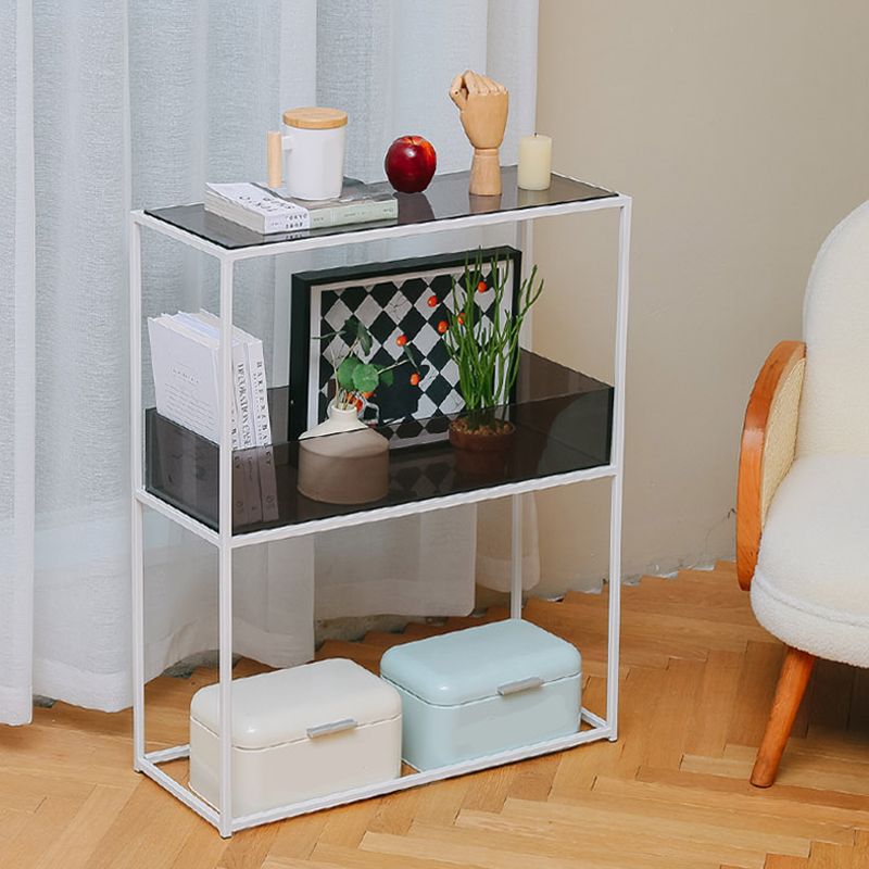 10" Wide Contemporary Shelf Bookcase Acrylic Open Back Bookcase