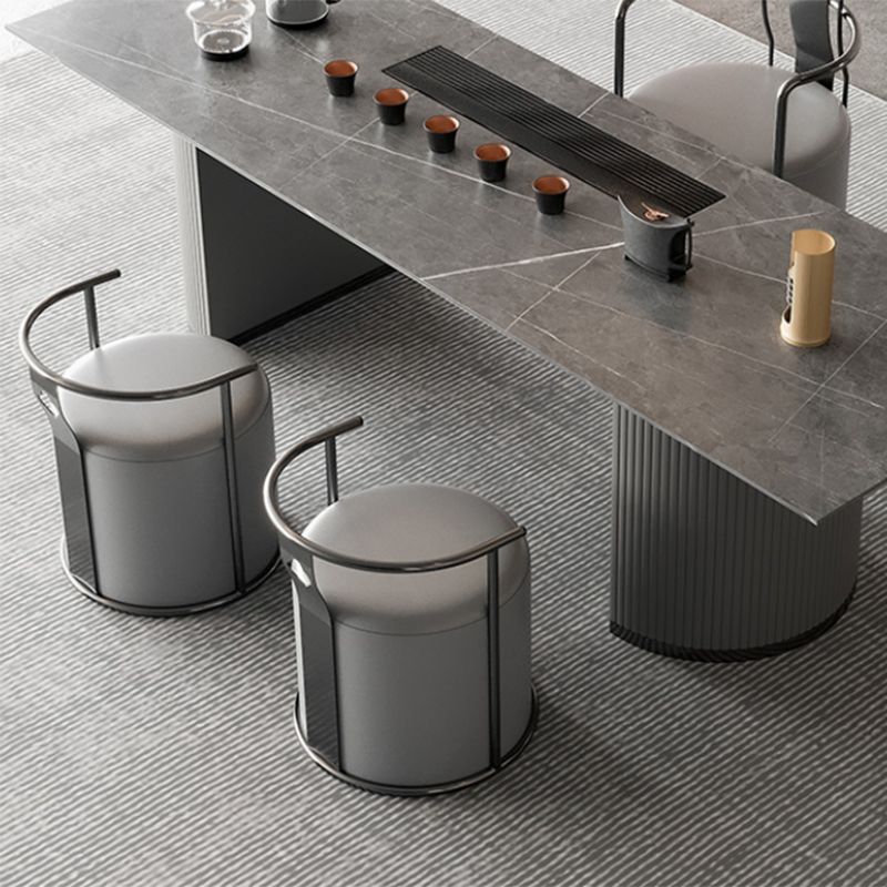 Glam Style Single Sofa Chair Black/Gold Color Arm Chair for Living Room